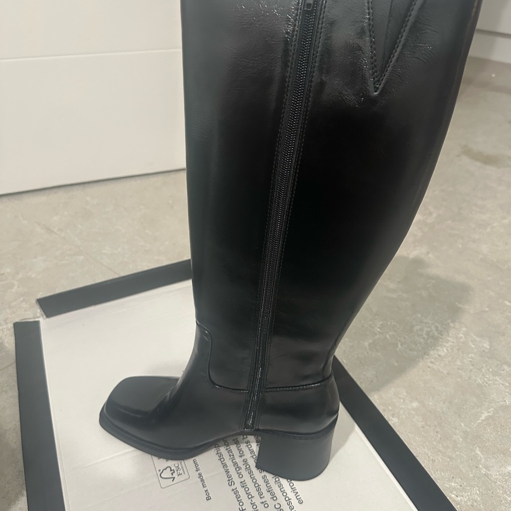 INC International Concepts Black Heeled Boots